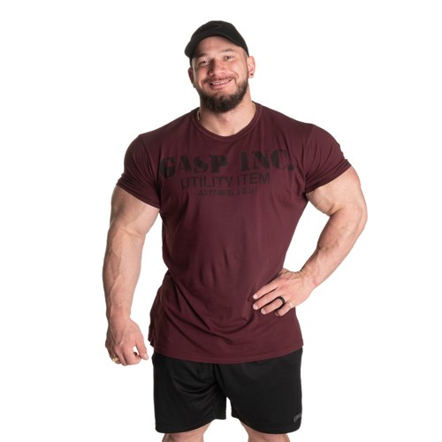 Gasp Basic utility tee Bordeaux | 9540637-DM