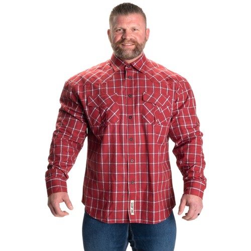 Gasp Gasp Flannel Shirt Rouge Bleu | 9518267-UQ