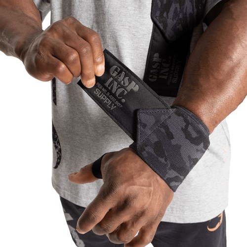 Gasp Heavy Duty Wrist wraps 24" Camouflage Foncé | 5162794-CX