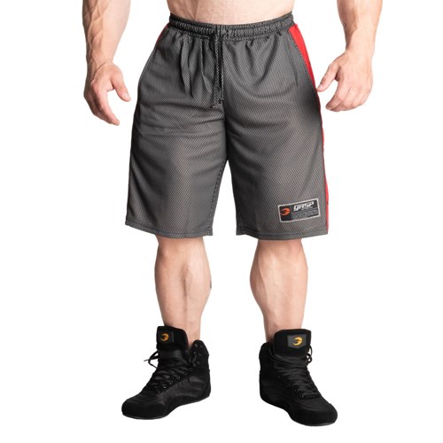 Gasp No1 Mesh Shorts Noir Rouge | 0216539-PL