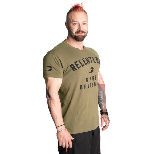 Gasp Relentless skull tee Vert | 1395768-XF