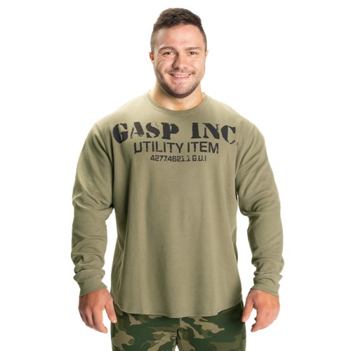 Gasp Thermal gym sweater Vert | 5720463-EH
