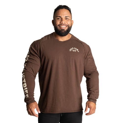 Gasp Throwback LS Tee Timber | 7425139-NT