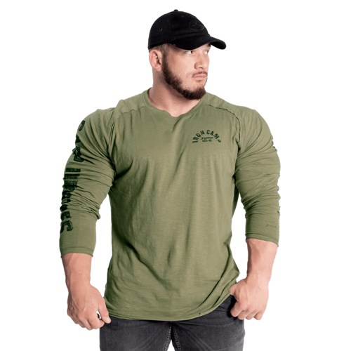 Gasp Throwback Long Sleeve Tee Vert | 7023965-ZQ